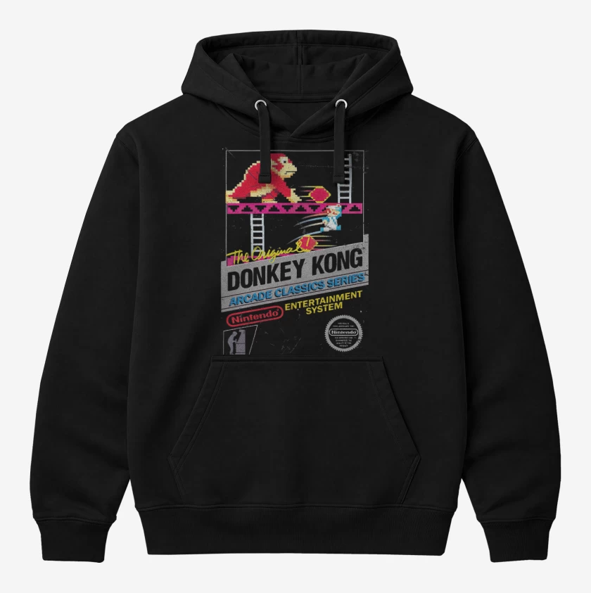 Polerón Canguro Negro de Donkey kong nes