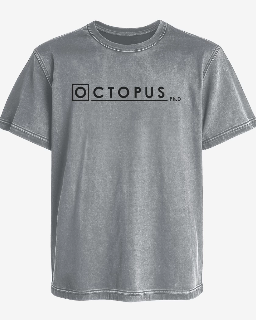 Polera desgastada Gris Melange de doctor octopus 2