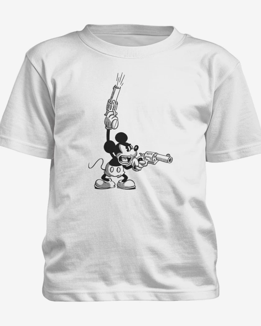 Polera de niño Blanco de Crazy mickey