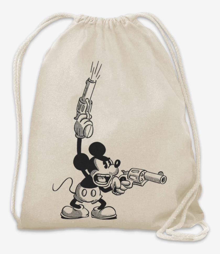 Mochila Blanco de Crazy mickey
