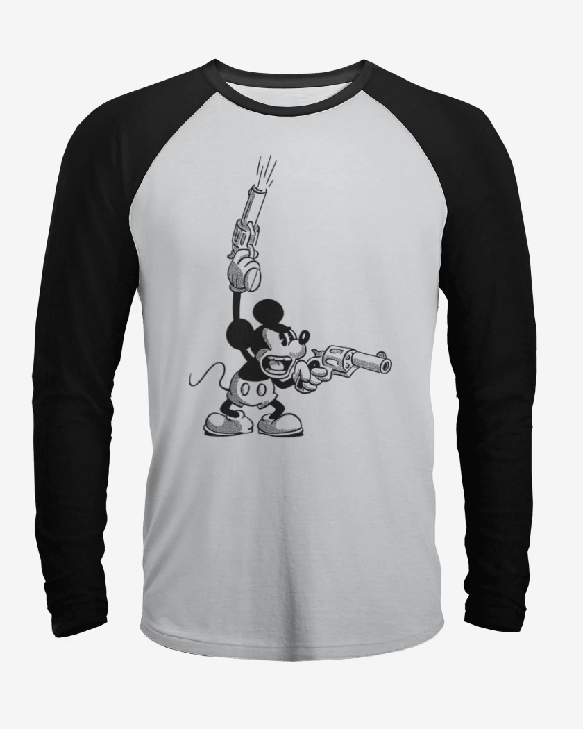 Polera Raglan Crazy mickey