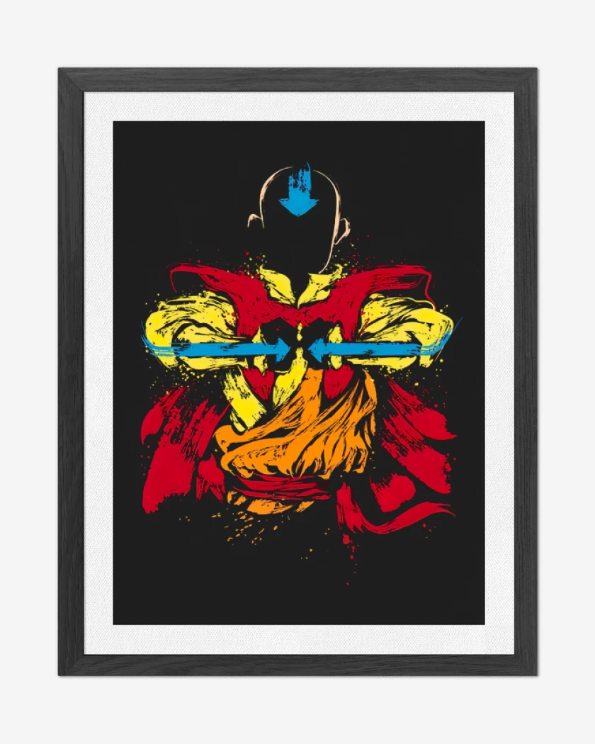 Cuadro decorativo Negro de Aang del aire