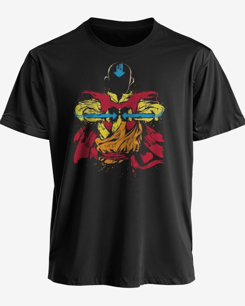 Polera premium Negro de Aang del aire