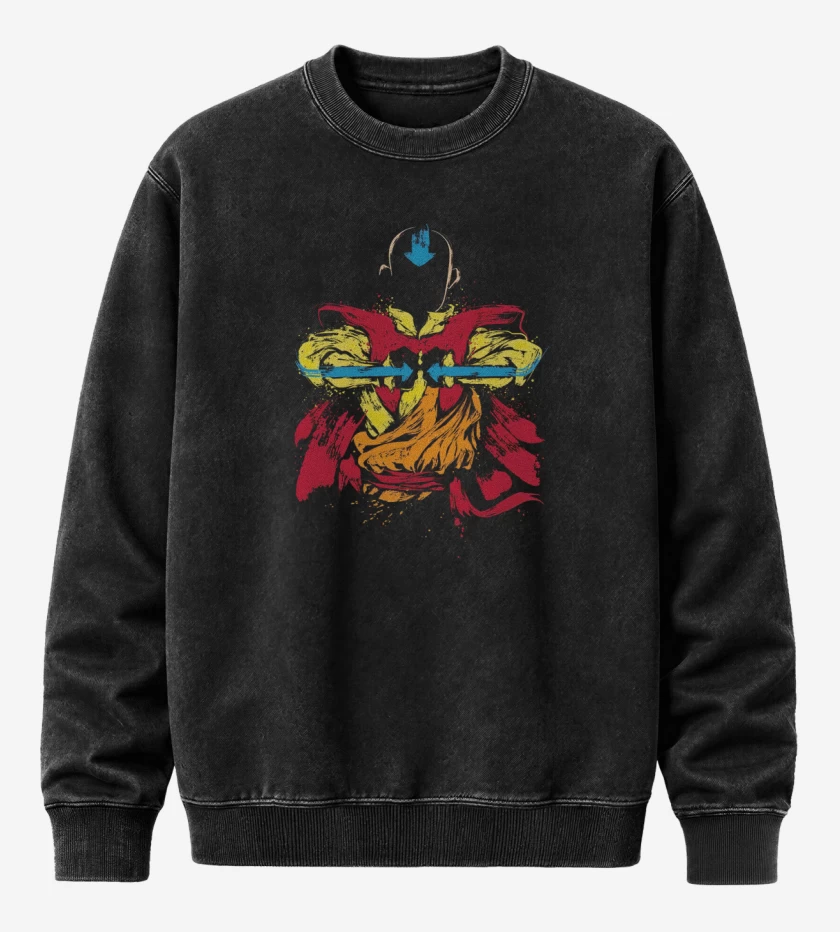 Poleron Polo Acid Wash Aang del aire