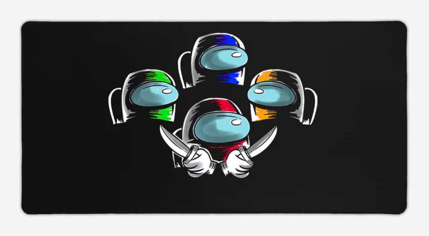 Mouse pad Gamer Negro de Among rhapsody
