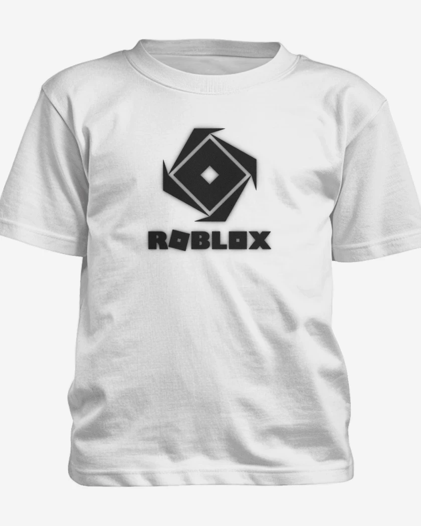 Polera de niño Blanco de Roblox 1