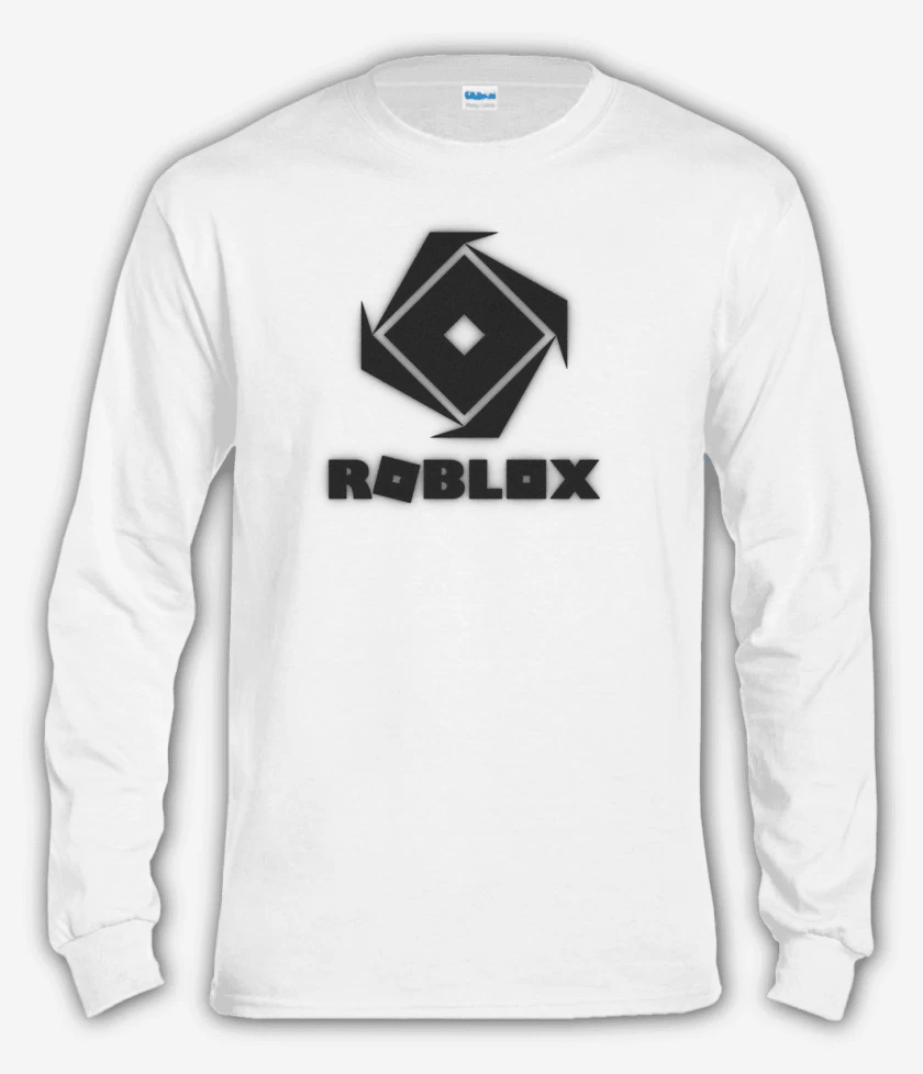 Polera manga larga Blanco de Roblox 1