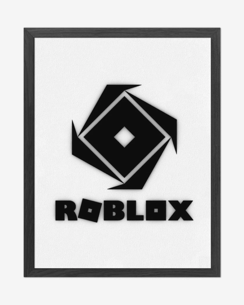Cuadro decorativo Blanco de Roblox 1
