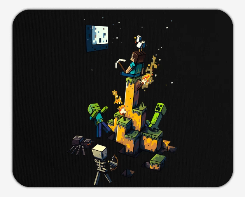 Mousepad Minecraft artistico