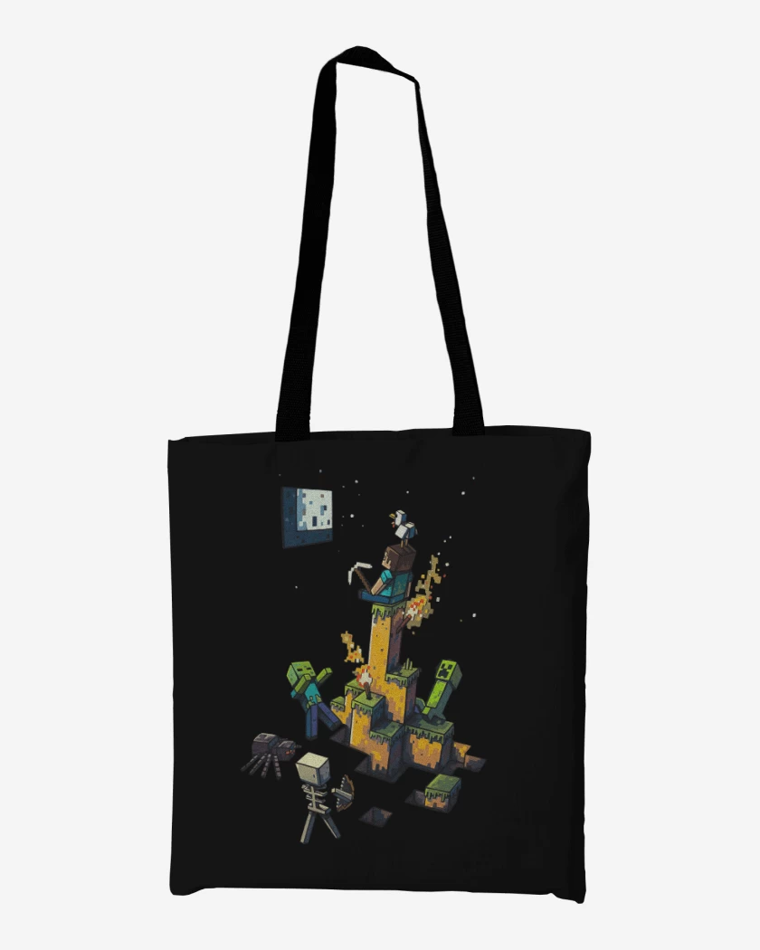 Totebag Minecraft artistico