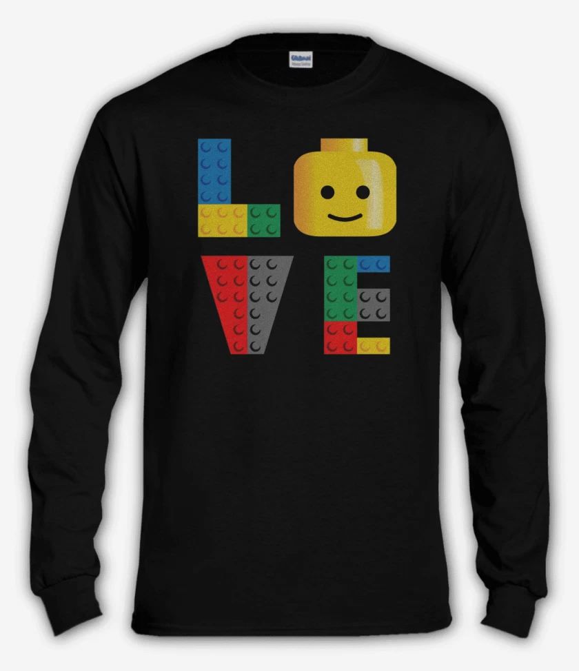 Polera manga larga Negro de Love Lego