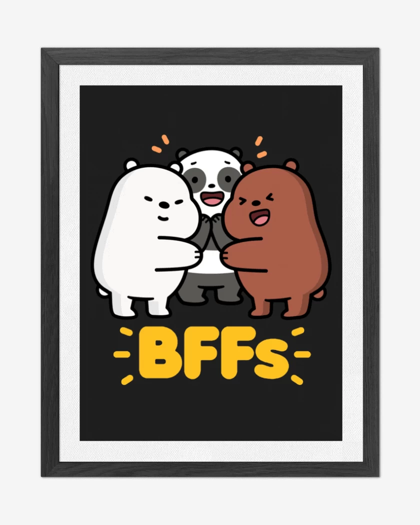 Cuadro decorativo Negro de BFFs