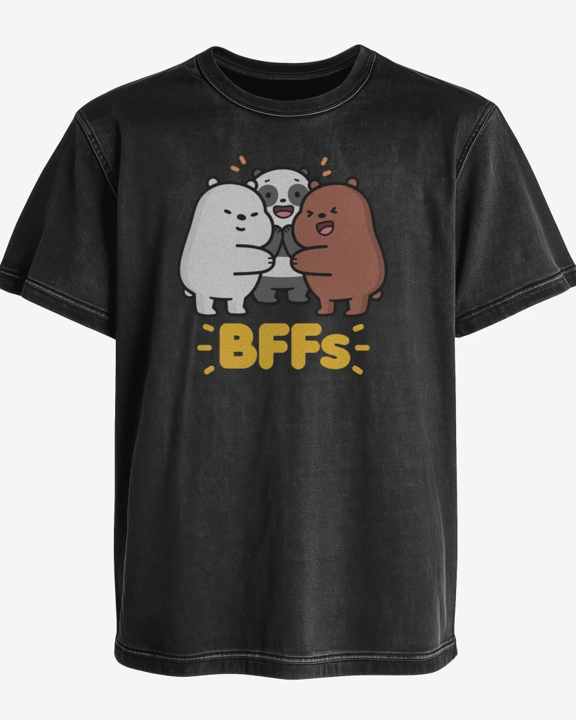 Polera desgastada BFFs