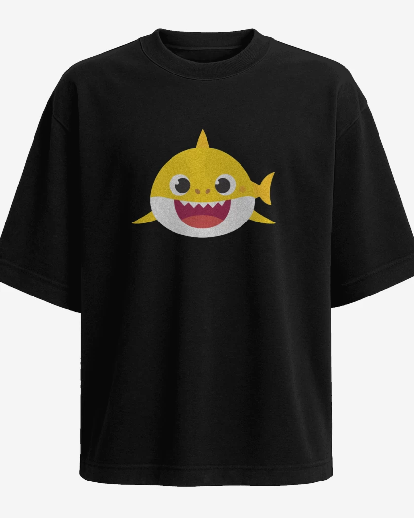 Polera Oversize Negro de Shark