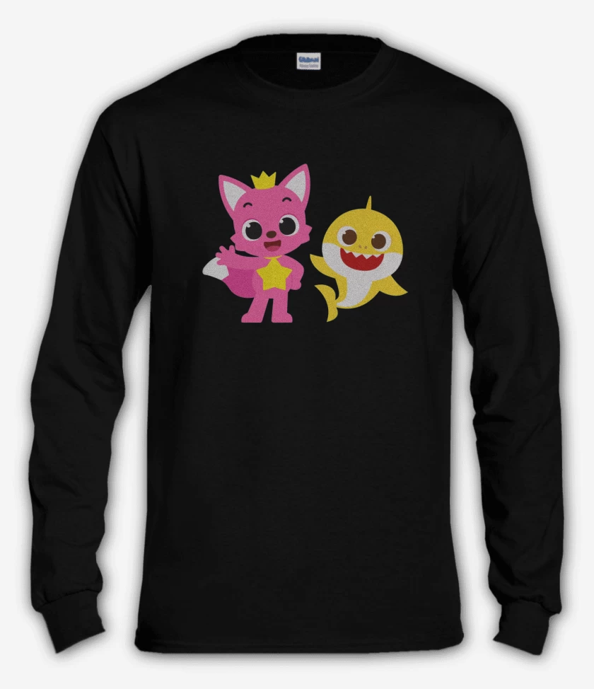Polera manga larga Negro de Baby Fonk