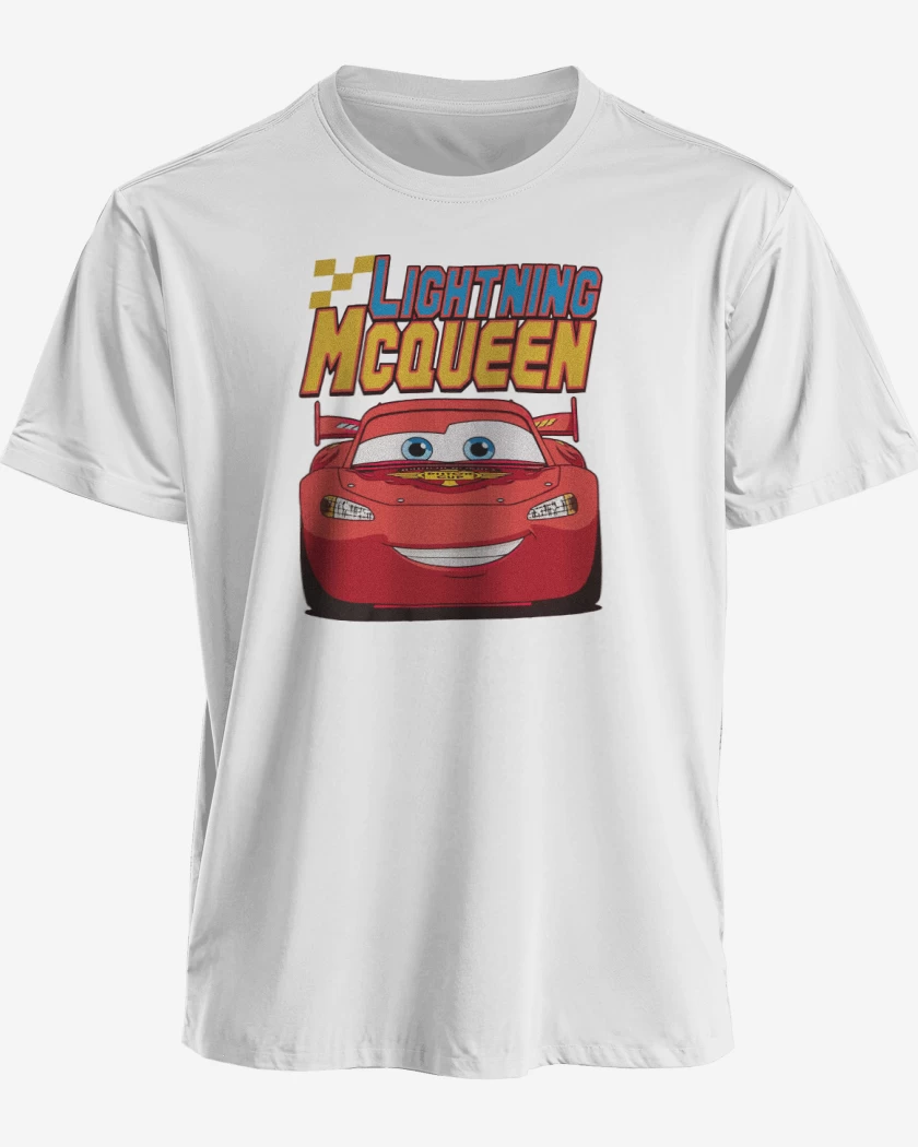 Polera premium Blanco de Light mcqueen