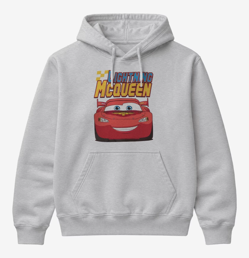 Poleron Canguro básico Light mcqueen