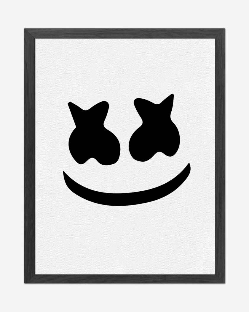 Cuadro decorativo Blanco de Marshmello