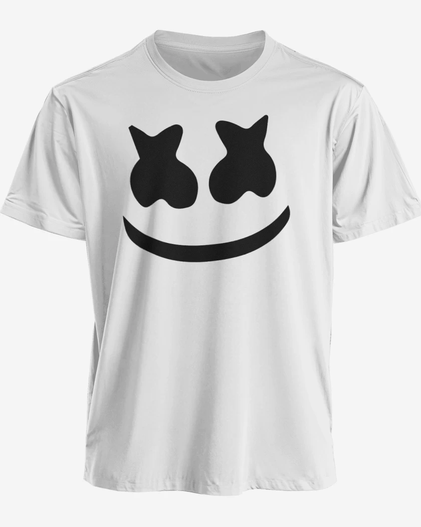 Polera premium Blanco de Marshmello