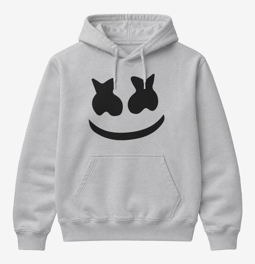Poleron Canguro básico Gris Melange de Marshmello