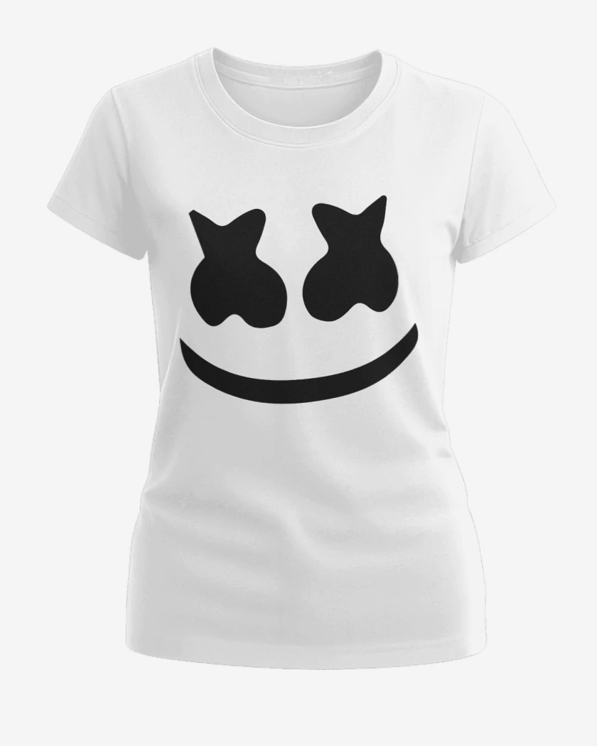 Polera de Mujer Blanco de Marshmello