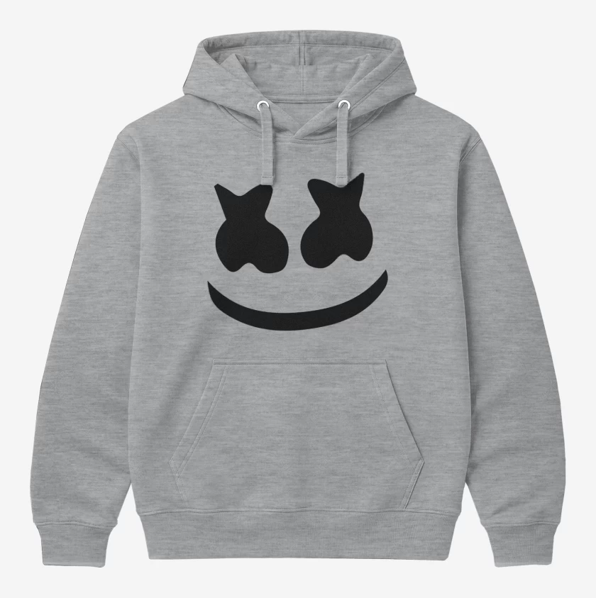 Polerón Canguro Gris Melange de Marshmello