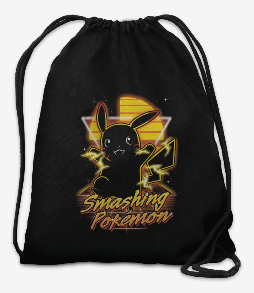 Mochila Negro de Smashing pokemon