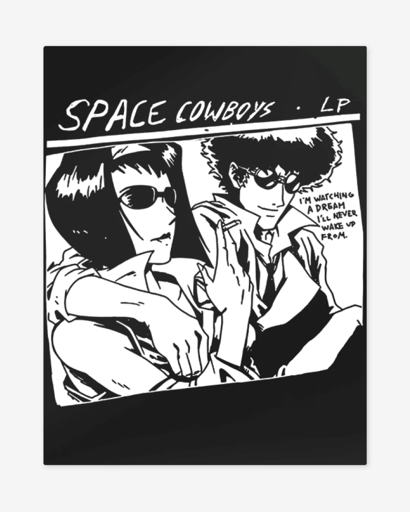 Print metalico Negro de Sonic Cowboys
