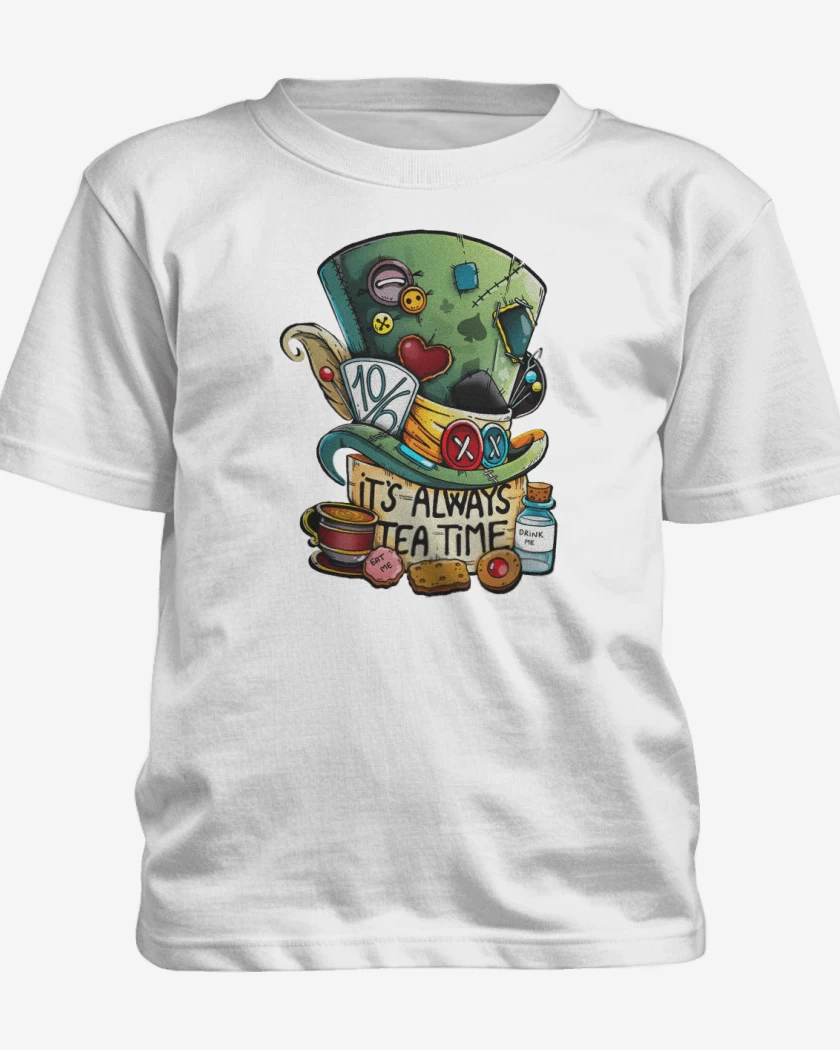 Polera de niño Blanco de Siempre es hora del té
