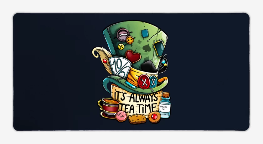 Mouse pad Gamer Azul Marino de Siempre es hora del té