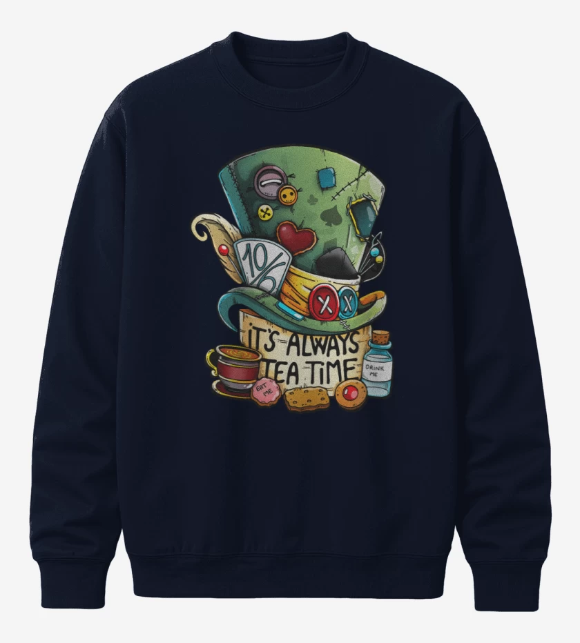 Poleron polo Azul Marino de Siempre es hora del té