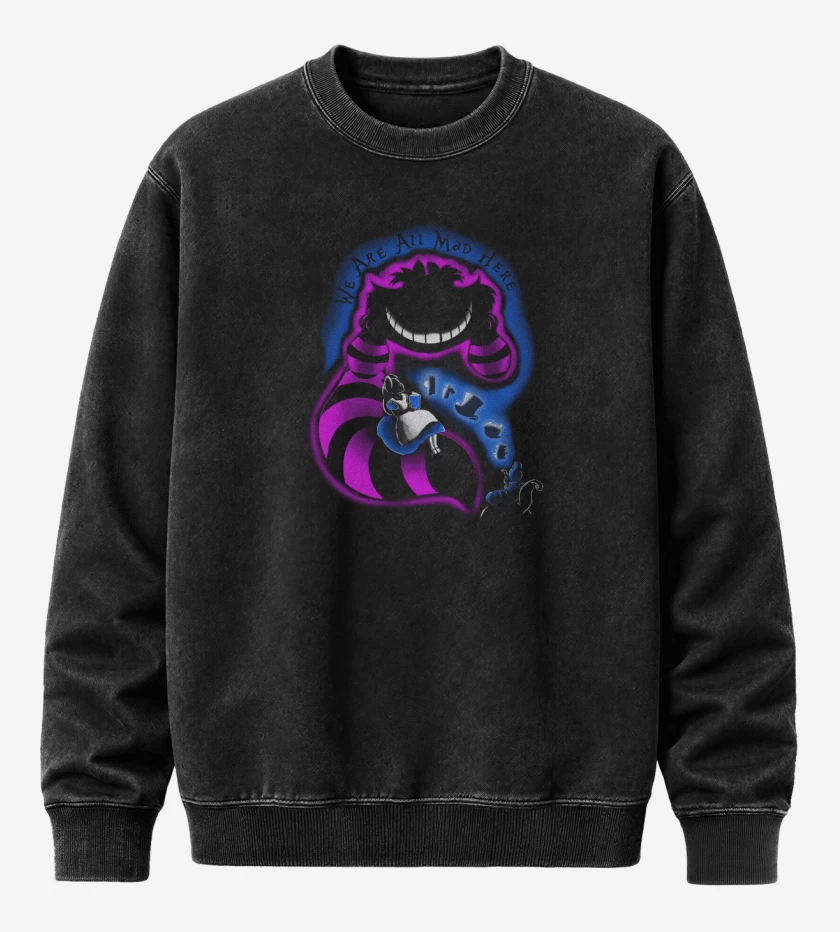 Poleron Polo Acid Wash Negro de Tamo too loco