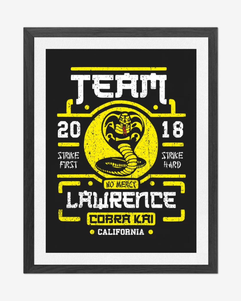 Cuadro decorativo Negro de Team Lawrence
