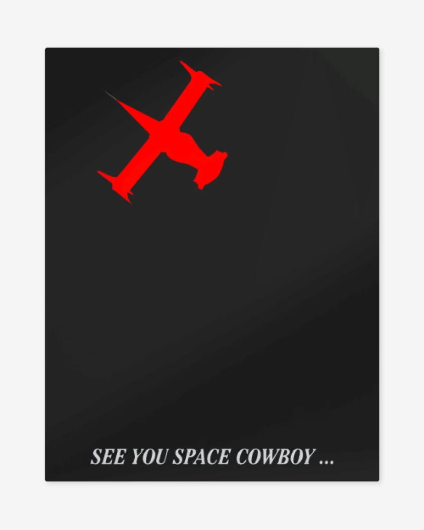 Print metalico Negro de See you space cowboy...