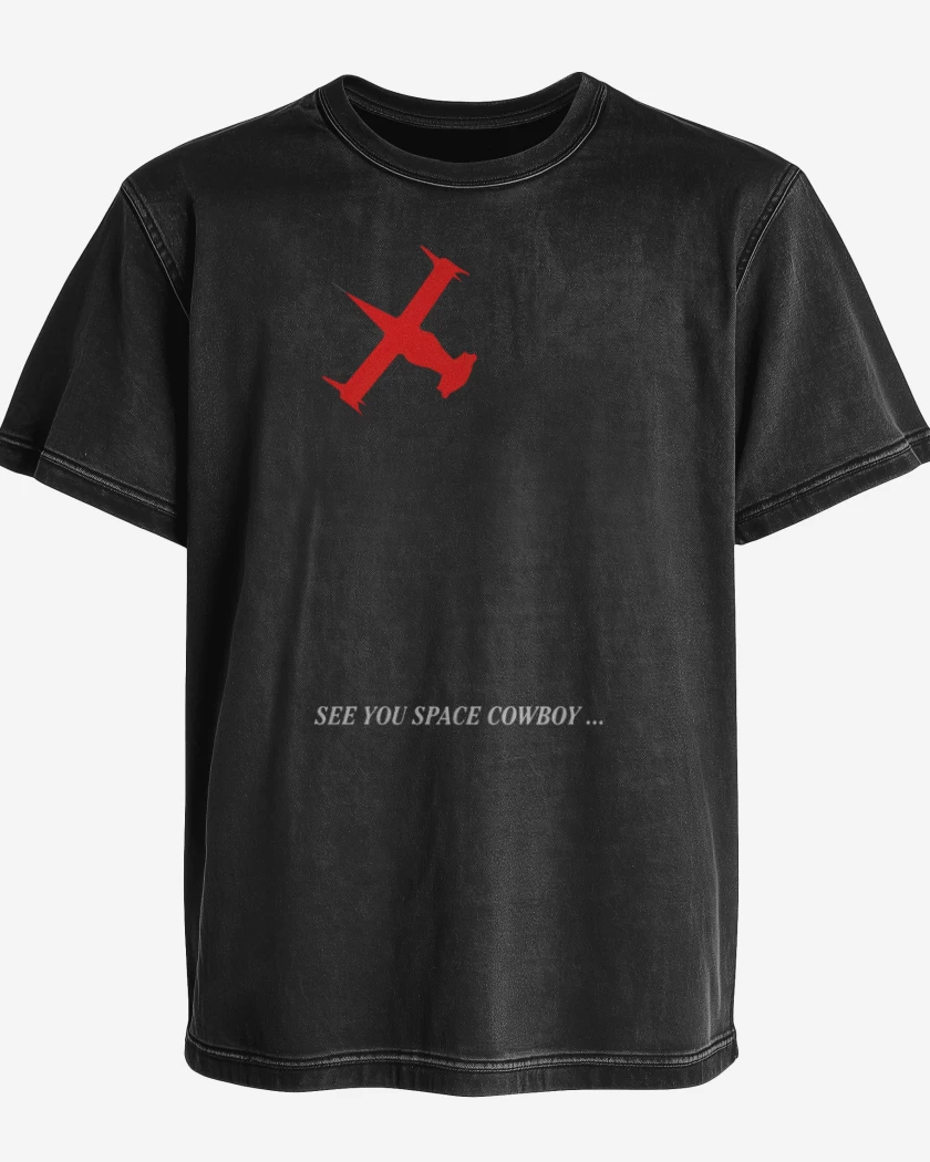 Polera desgastada Negro de See you space cowboy...