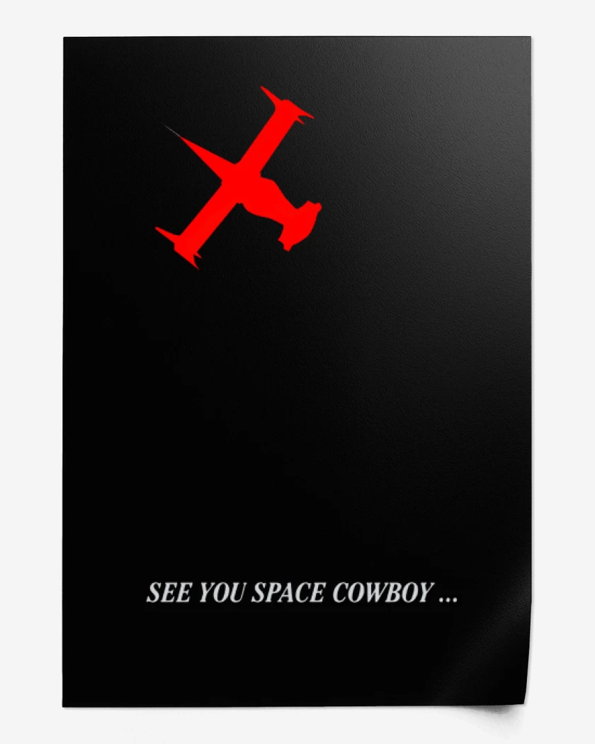 Print Negro de See you space cowboy...