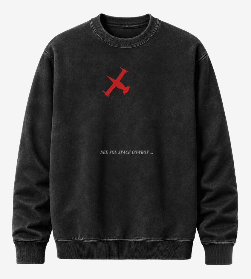 Poleron Polo Acid Wash Negro de See you space cowboy...
