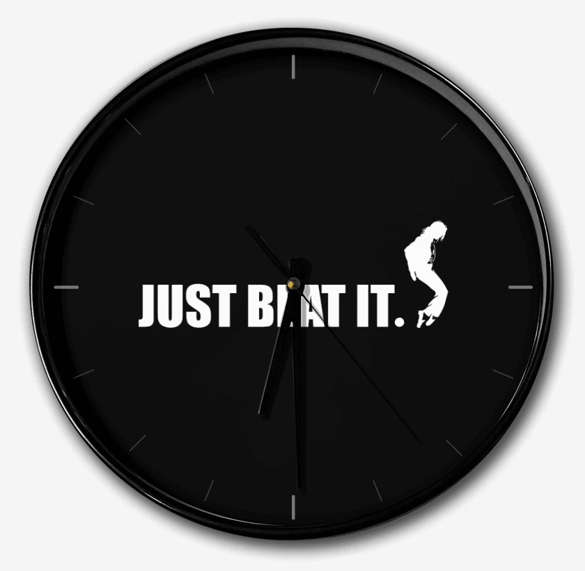Reloj Negro de Just beat it
