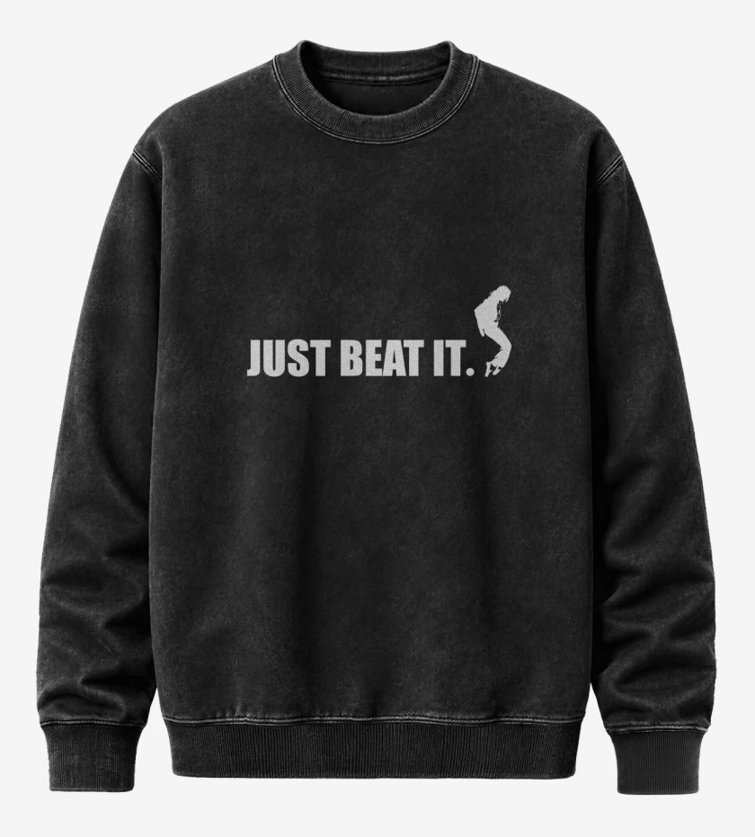 Poleron Polo Acid Wash Negro de Just beat it