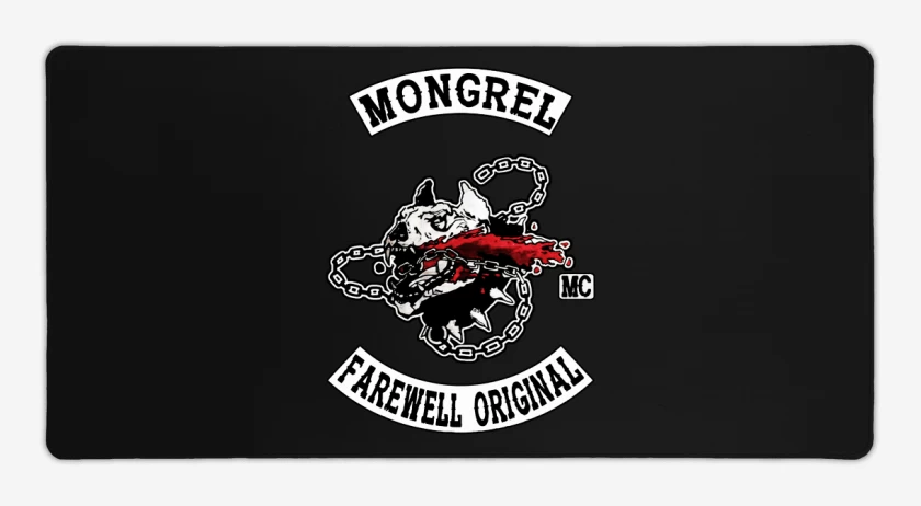 Mouse pad Gamer Negro de Mongrel  MC