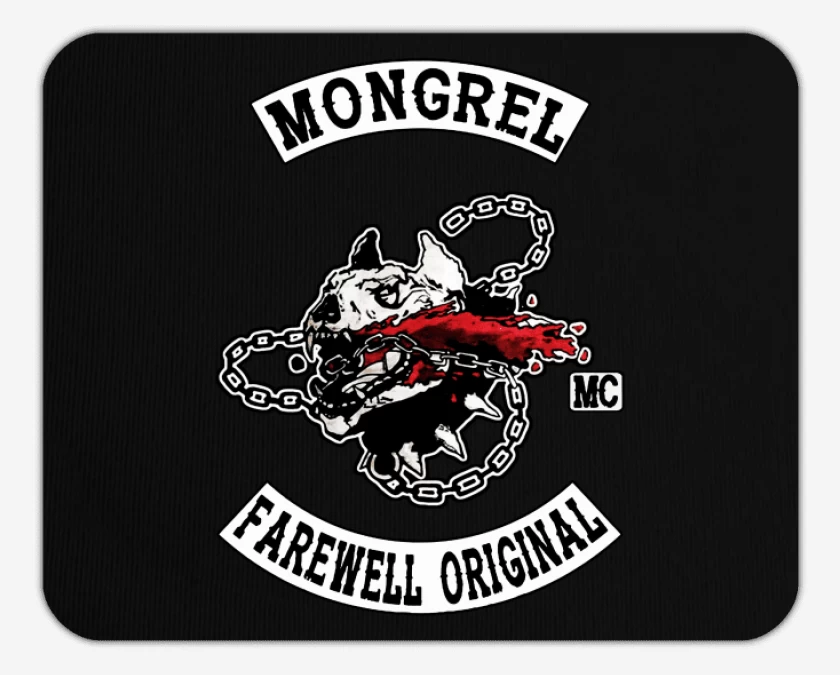 Mousepad Negro de Mongrel  MC