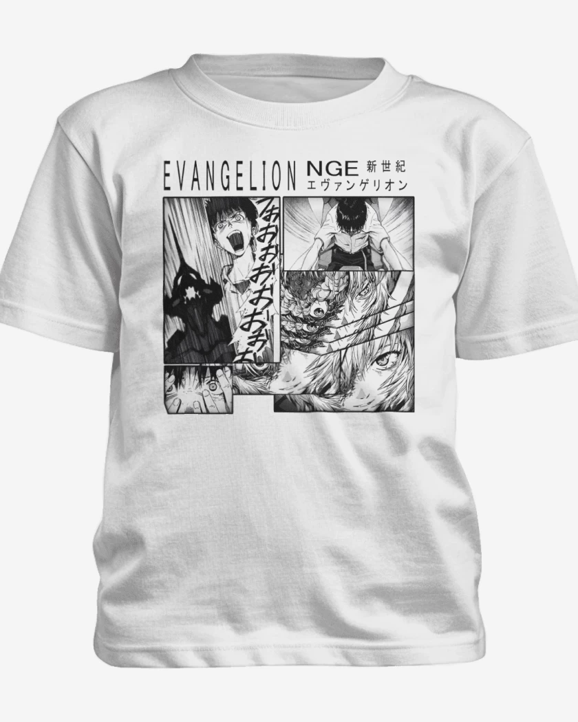 Polera de niño Blanco de Shinji Piloteando