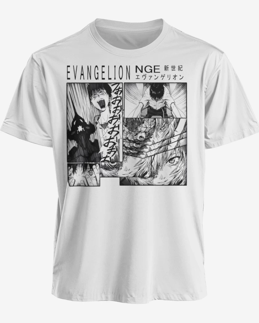 Polera premium Blanco de Shinji Piloteando