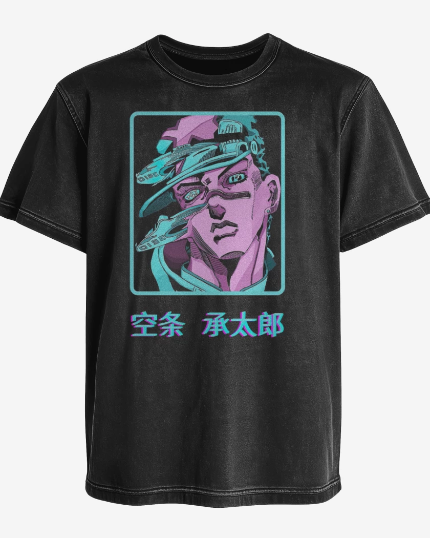 Polera desgastada Negro de Jotaro