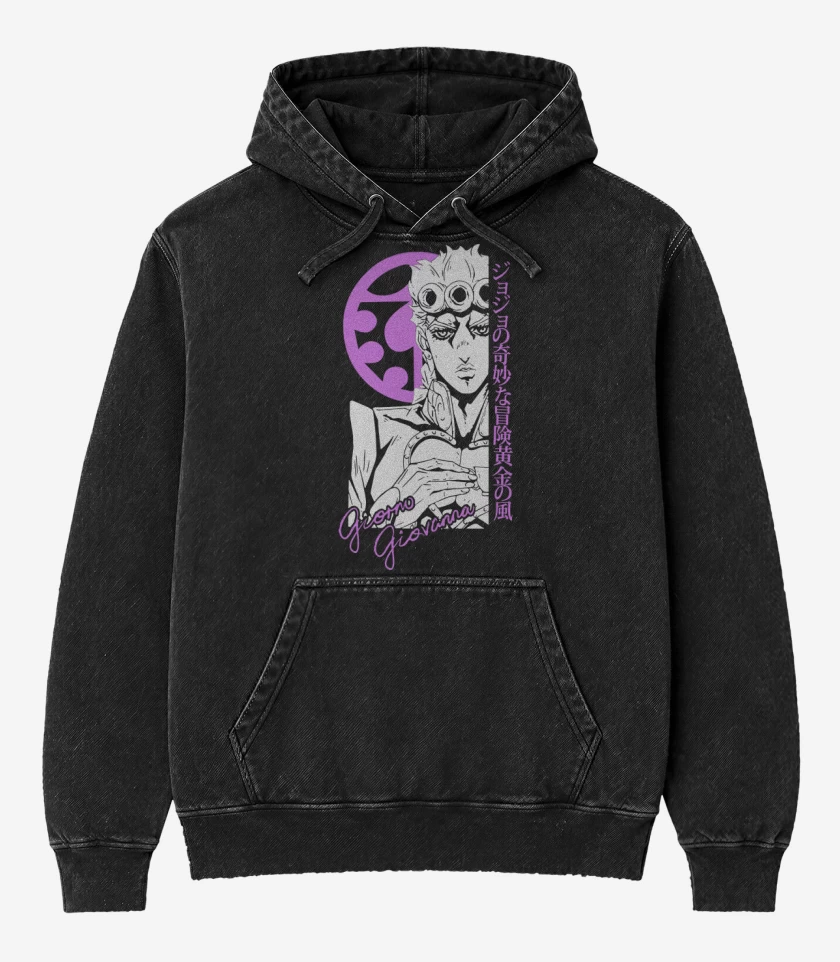 Poleron Canguro Acid Wash Giorno Giovanna
