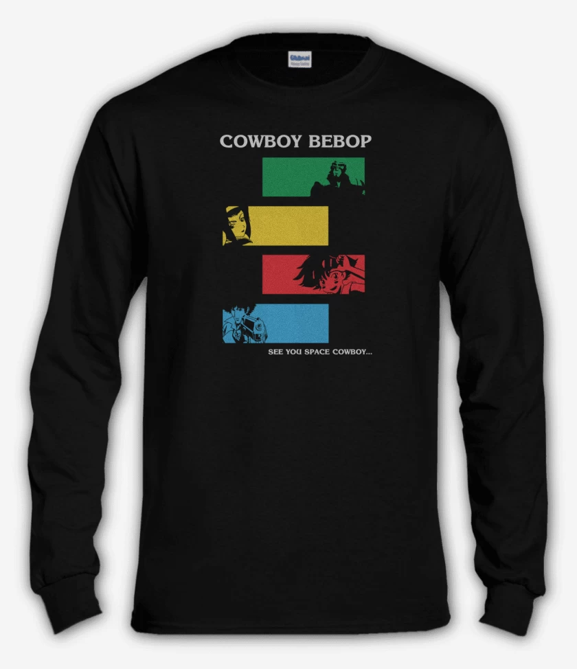 Polera manga larga Negro de Cowboy bebop 3