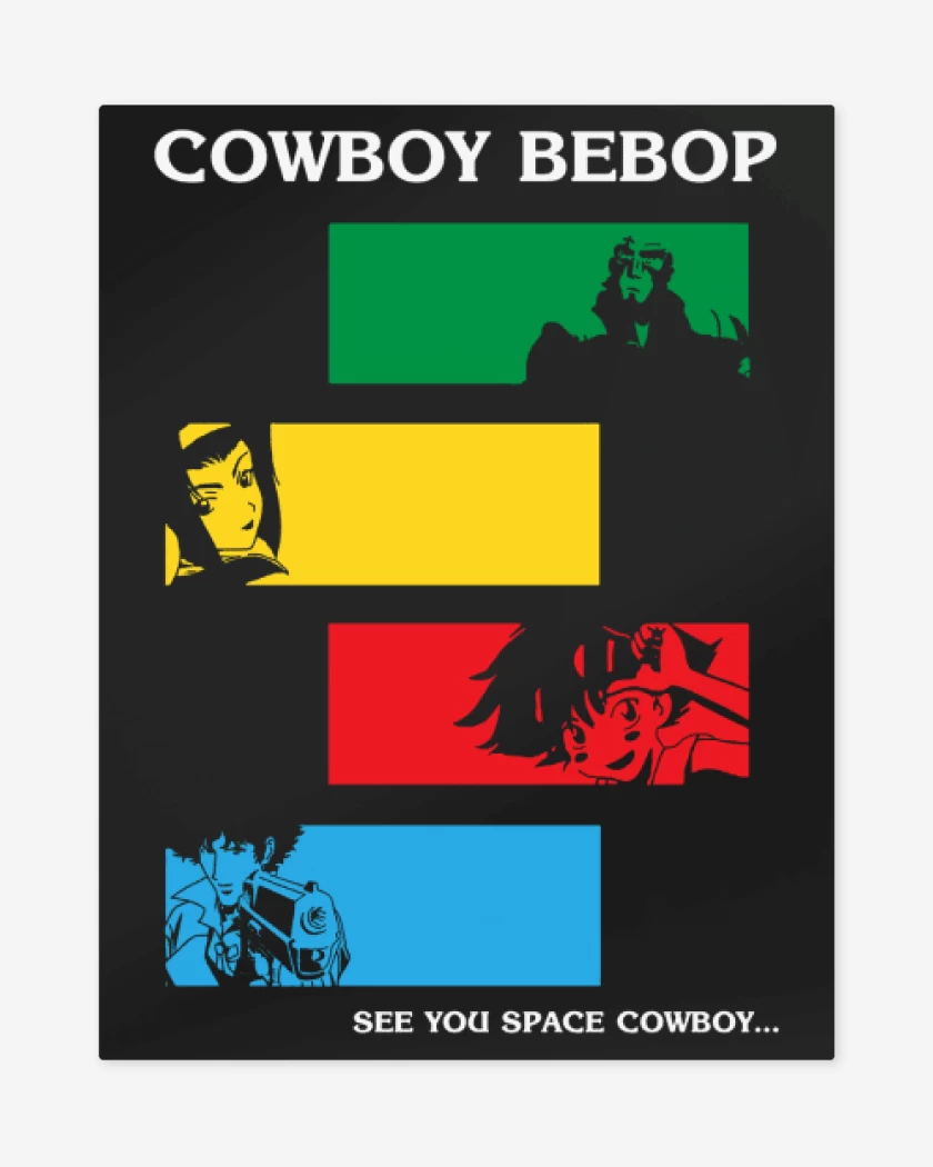 Print metalico Negro de Cowboy bebop 3