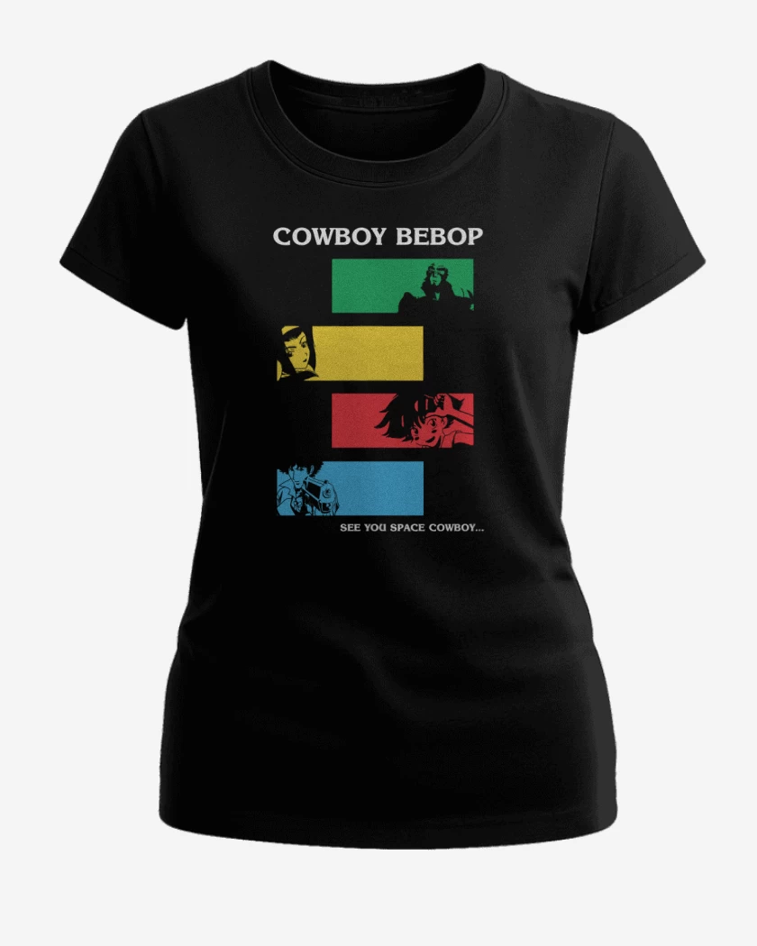 Polera de Mujer Negro de Cowboy bebop 3