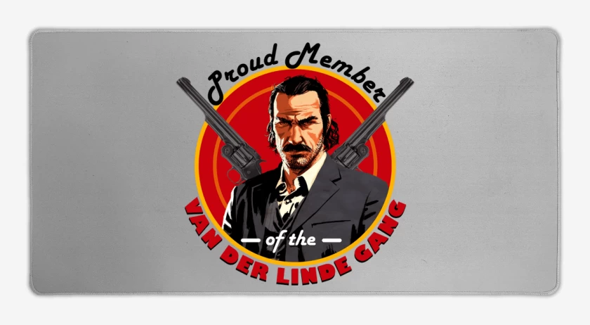 Mouse pad Gamer Gris Melange de Van der Linde gang