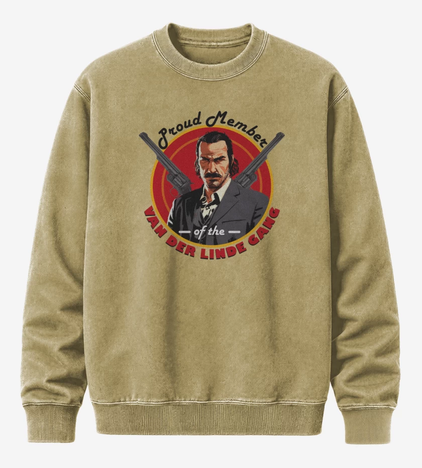 Poleron Polo Acid Wash Beige de Van der Linde gang